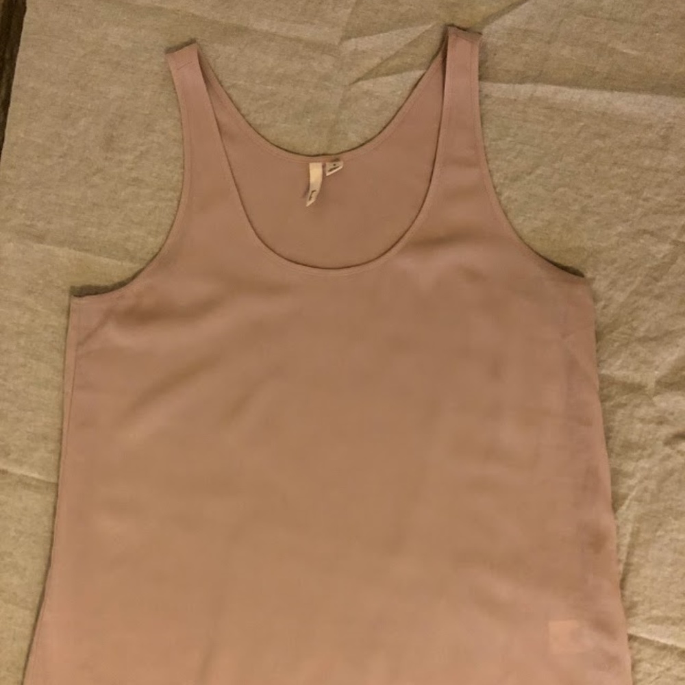 Frenchi Pink sheer tank top